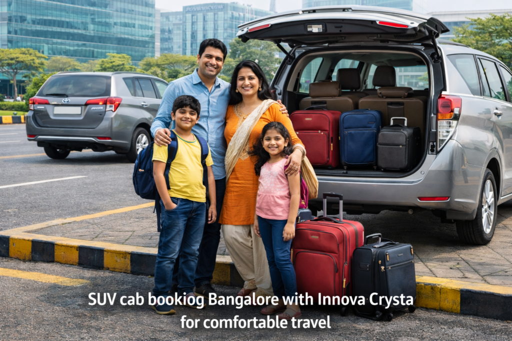 SUV cab booking Bangalore ideal for family and group journeys