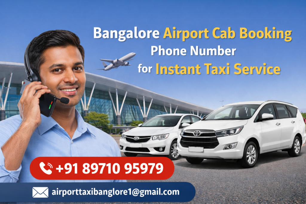 Bangalore airport cab booking phone number for instant taxi service