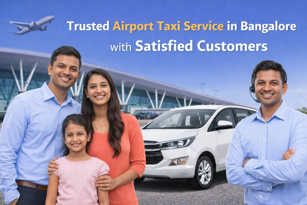 Trusted airport taxi service in Bangalore with satisfied customers