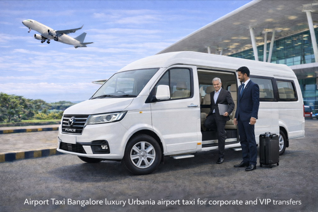 Airport Taxi Bangalore luxury Urbania airport taxi for corporate and VIP transfers