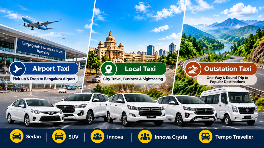 One Taxi Service for Airport, Local and Outstation Travel
